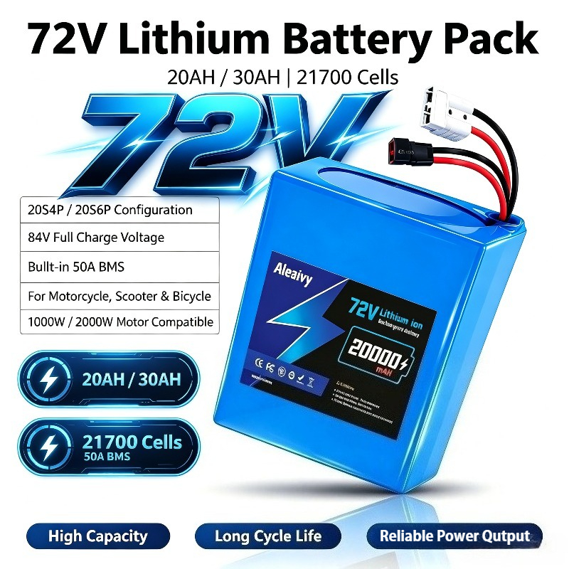 Electric Bicycle Battery 72V 30Ah - 72V バッテリー 20S4P 20AH 20S6P 30AH