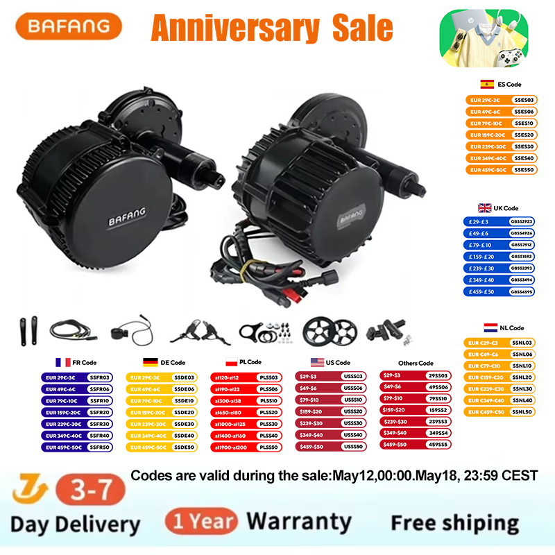 Bafang Bbshd 1000W Conversion Kit - Bafang BBSHD 1000W 48V 68mm ミッドドライブモーター