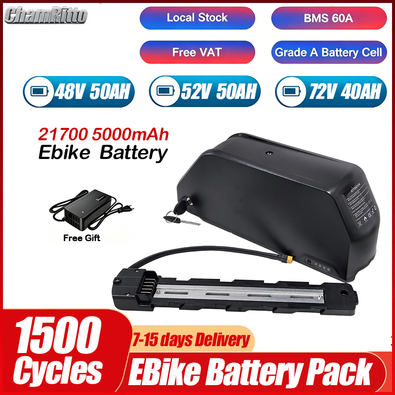電動自転車 36V 48V 52V 25Ah 30Ah 40 - Electric Bicycle Battery 72V 30Ah のレビューと価格