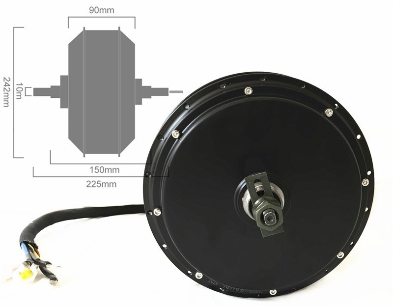 NBpower QS205 50H V3 72v 5000W - 72V 5000W Hub Motor Kit のレビューと価格