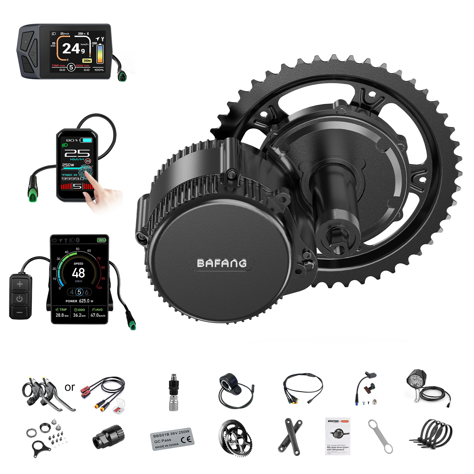 [米国国内配送] バファンモーター 750W 48V BBS - Mid Drive Motor Kit 52V 1000W のレビューと価格
