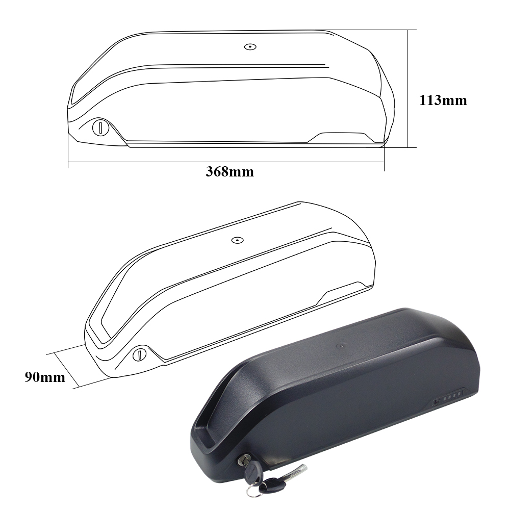 48ボルトHailong電動自転車バッテリー 48V 13A - Ebike Battery 48V 20Ah Hailong のレビューと価格