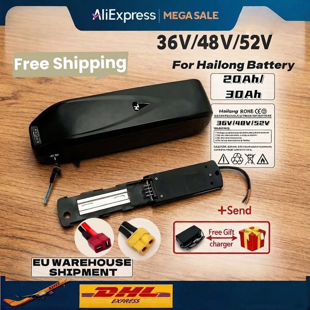 Hailong 36V 48V 52V用の新品、20Ah 3 - Ebike Battery 48V 20Ah Hailong のレビューと価格