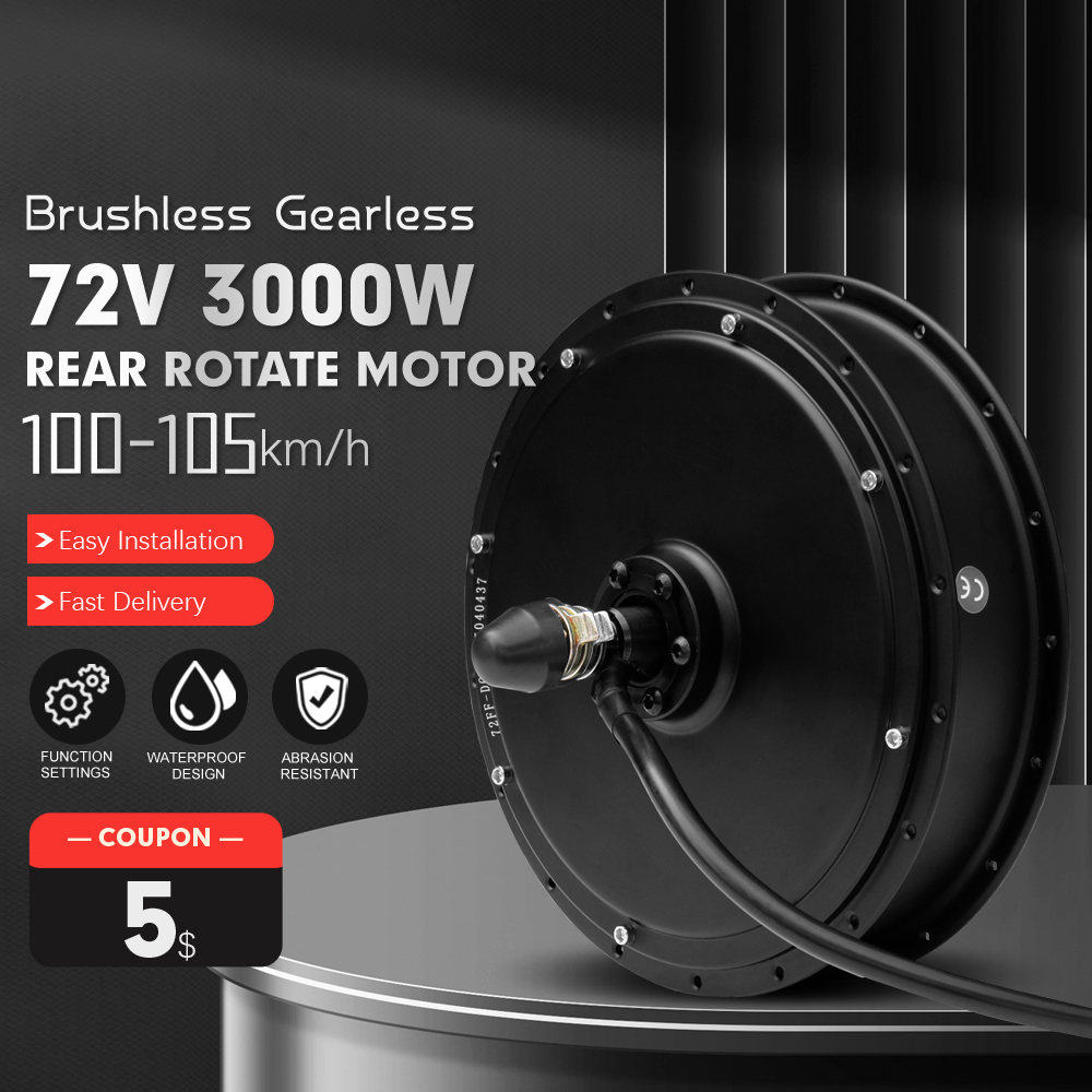 電動自転車モーター 72V 3000W 速度95-105km - Ebike Conversion Kit 72V 3000W のレビューと価格