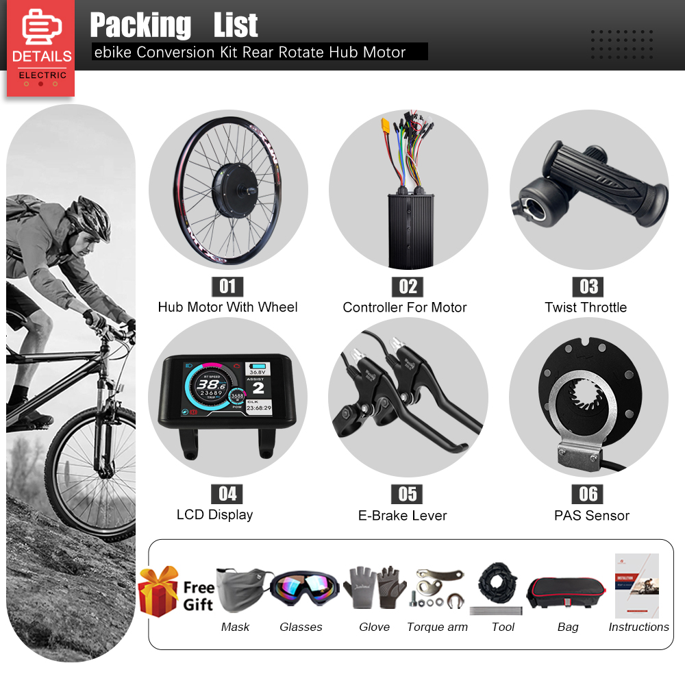 60V 3000W電動自転車変換キット 26-29インチ 7 - 72V 5000W Hub Motor Kit のレビューと価格