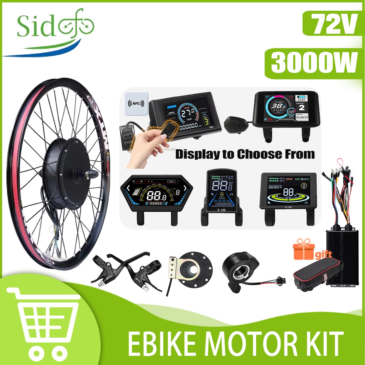 72V 3000W Eバイク変換キット MTX39 トリモー - Ebike Conversion Kit 72V 3000W のレビューと価格